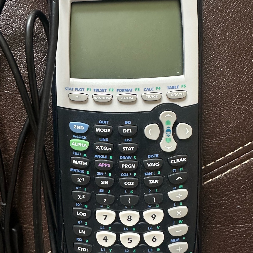 Texas Instruments Graphing Calculator - Black and White